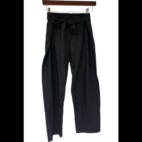 C Wonder by Christian Siriano Women's Tie Belt Pant Black - Petite - Picture 1 of 2